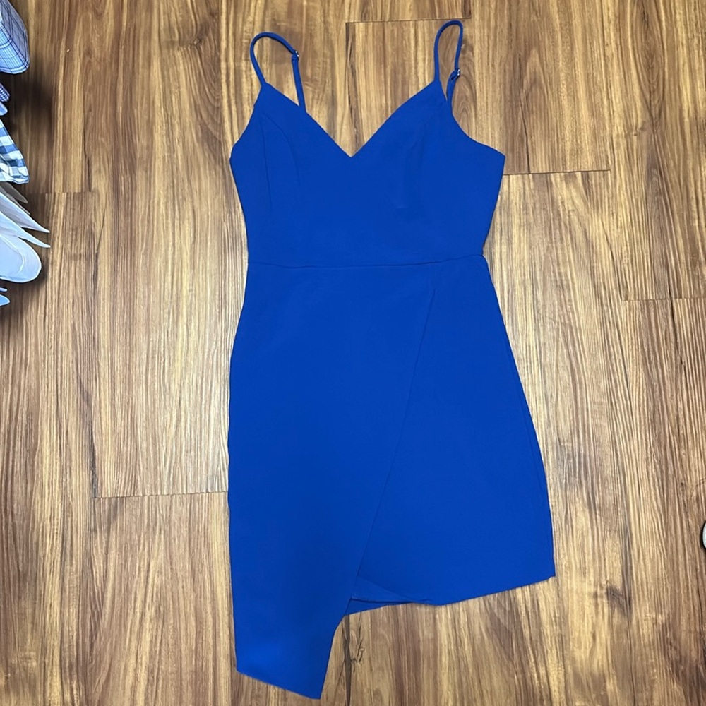 Royal blue cocktail dress